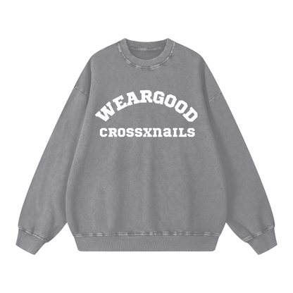 Crossxnails Weargood Oversize Sweatshirt - Crossxnails Weargood