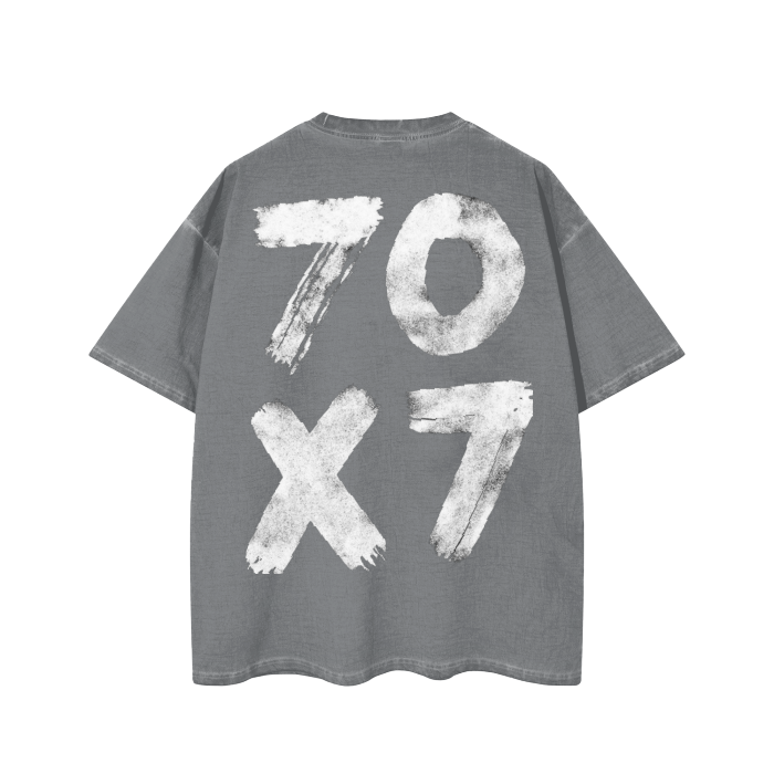 7O7 Dirty Wash Oversize T-Shirt - Crossxnails Weargood