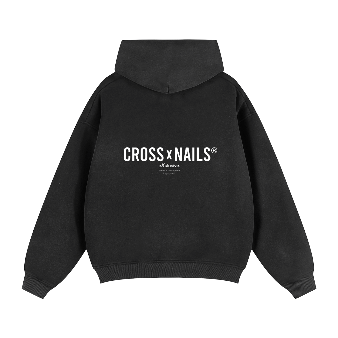 Crossxnails Two-way Zipper Boxy Hoodie - Crossxnails Weargood