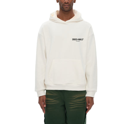 Crossxnas Oversize Heavyweight Fleece Hoodie - Crossxnails Weargood Lucent White / XS Crossxnails Weargood Streetwear