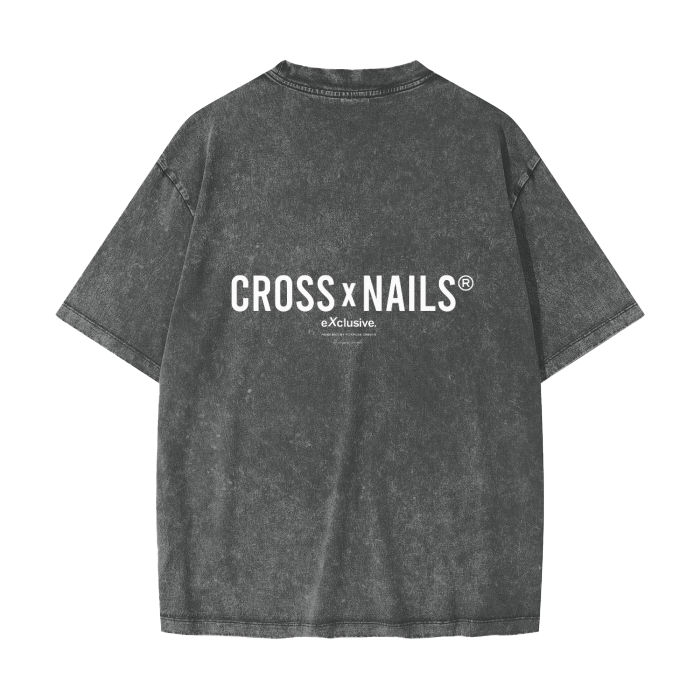 Crossxnails Vintage Washed  Heavyweight T-Shirt - Crossxnails Weargood