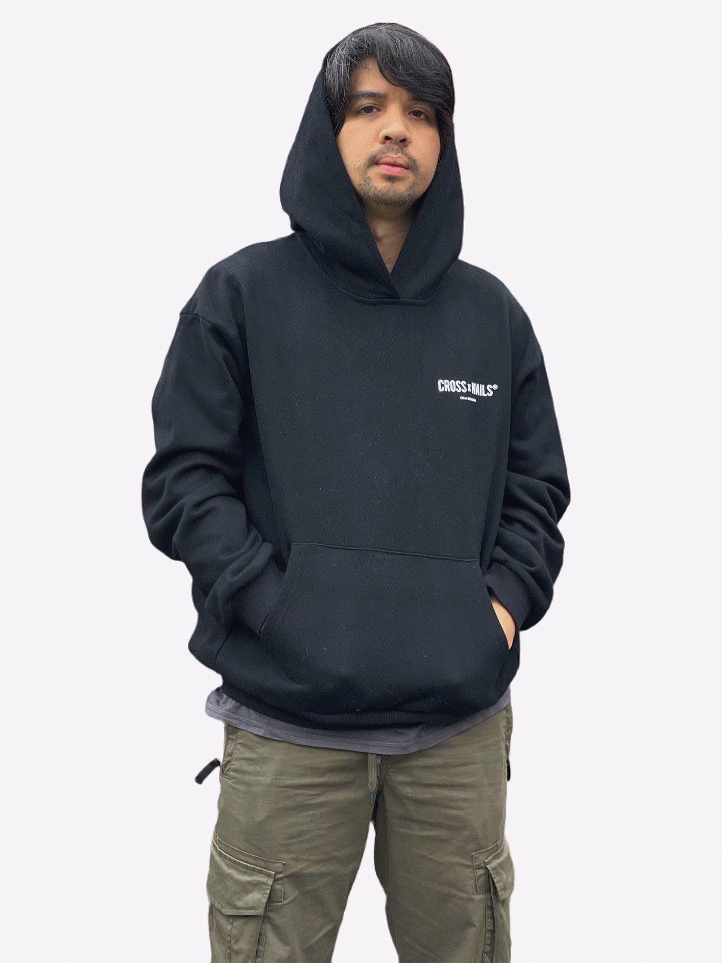 Crossxnails Heavyweight Oversized Fleece Hoodie - Crossxnails Weargood Streetwear