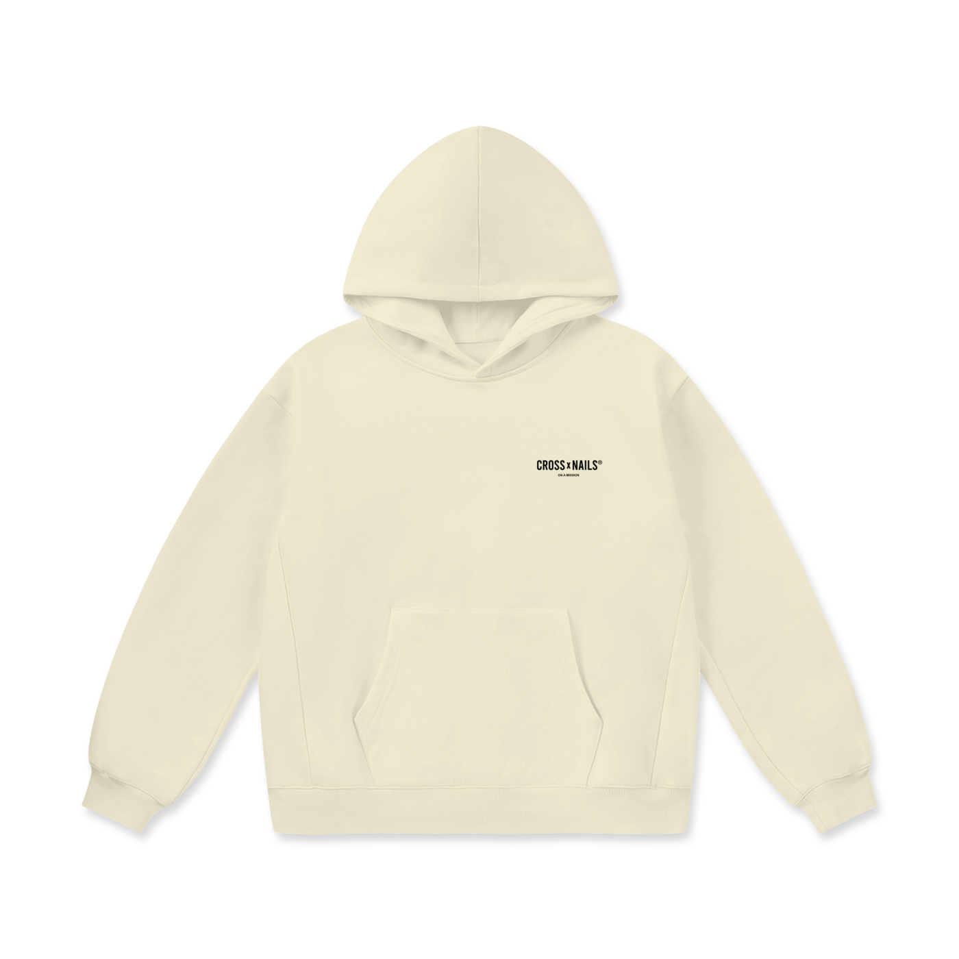 Oversize Heavyweight Fleece Hoodie - 460 GSM - Crossxnails Weargood