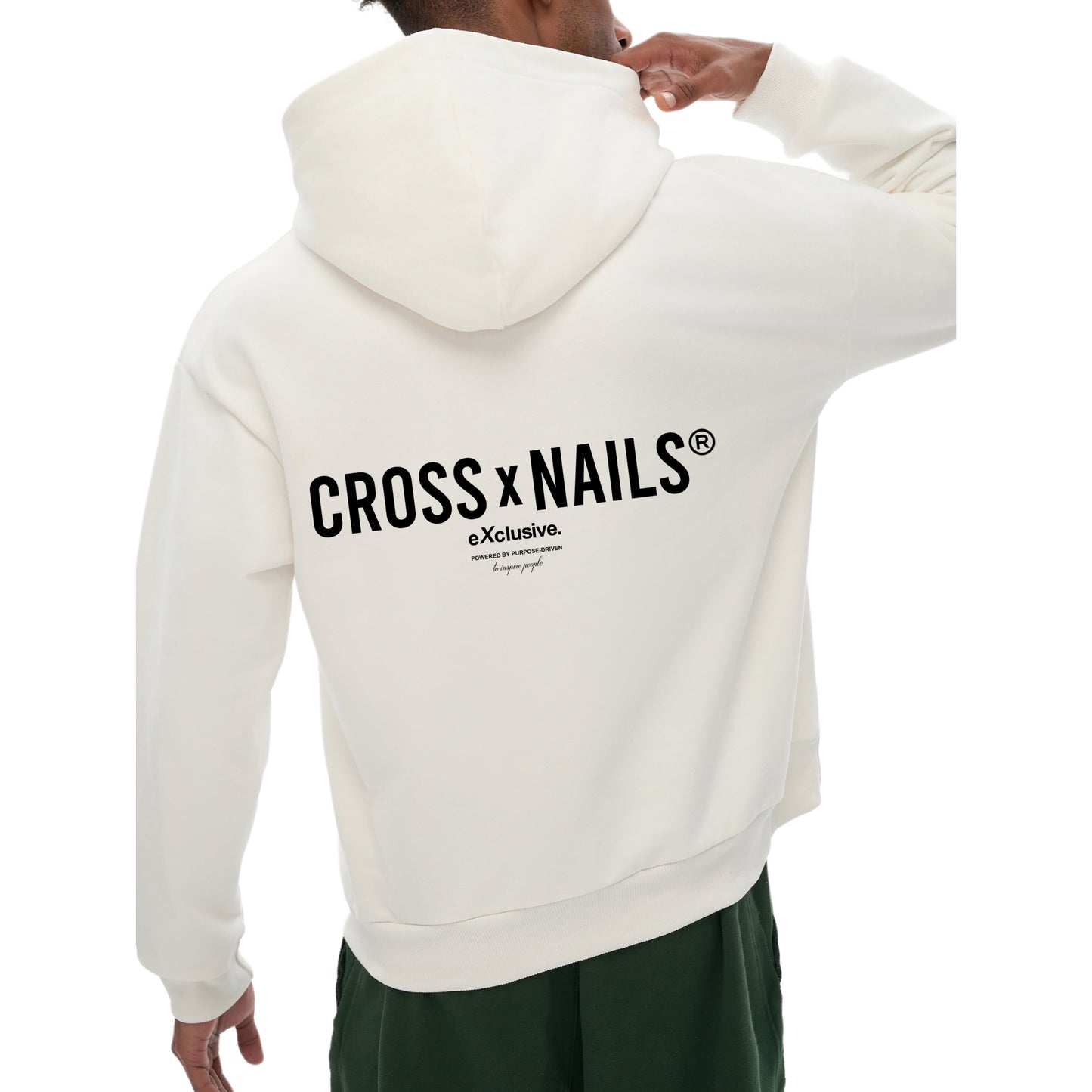 Crossxnas Oversize Heavyweight Fleece Hoodie - Crossxnails Weargood Lucent White / XS Crossxnails Weargood Streetwear