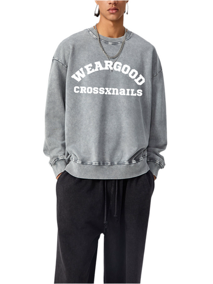 Crossxnails Weargood Oversize Sweatshirt - Crossxnails Weargood