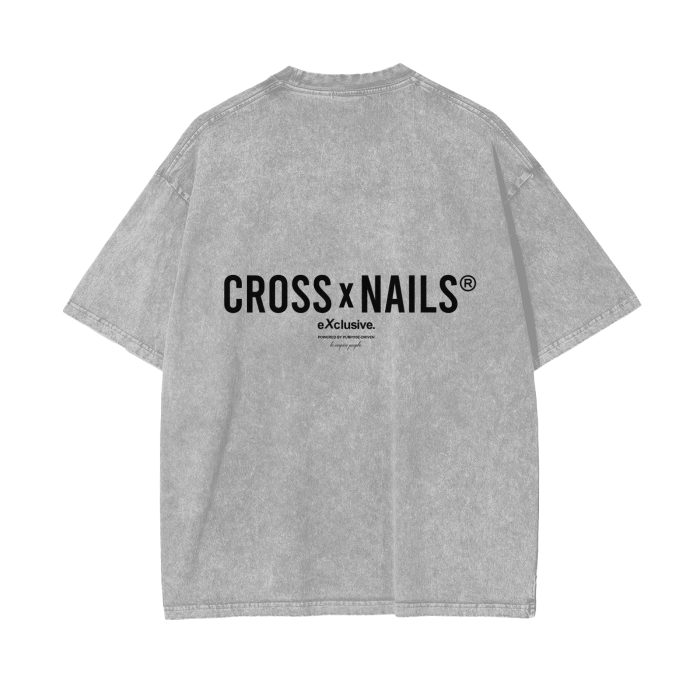 Crossxnails Acid Wash Oversize T-Shirt