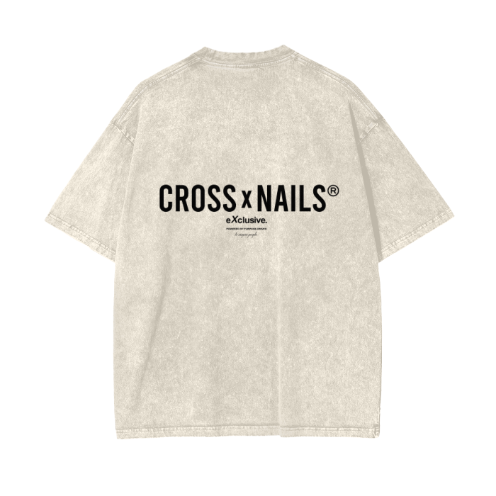 Crossxnails Acid Wash Oversize T-shirt - Crossxnails Weargood