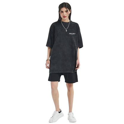 Crossxnails Acid Wash Oversize T-Shirt