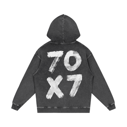 7O7 Acid Wash Oversize Hoodie