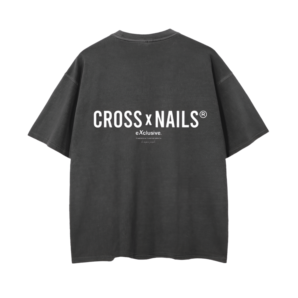 Crossxnails Vintage Wash Drop Shoulder T-shirt